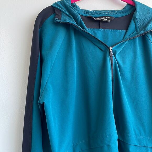 Under Armour Heatgear Storm Half Zip Teal Anorak Hoodie Jacket - Picture 2 of 4